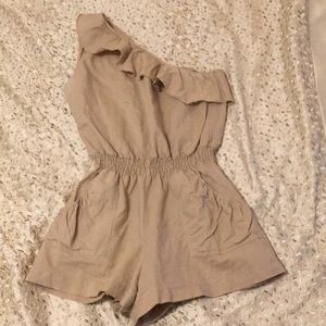 One shouldered romper